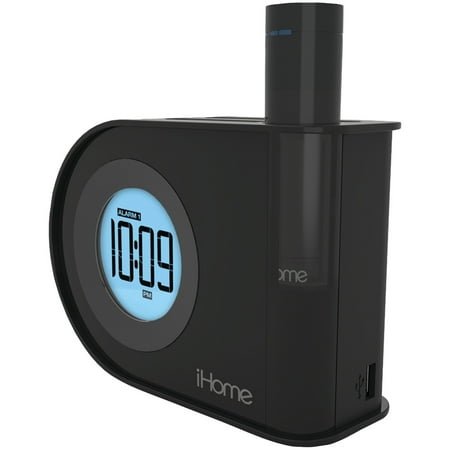 iHome iH402 - Dual-charging Dual Alarm Clock with USB & Removable Power, Black