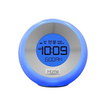 iHome IM29SC Color-Changing Dual Alarm FM Clock Radio with USB Charging