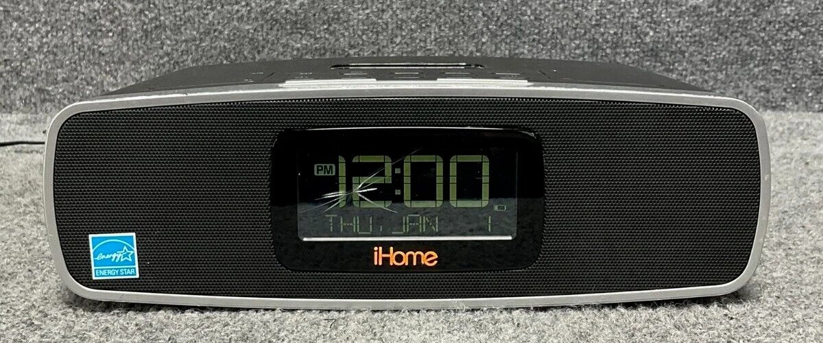 iHome iP90 AM/FM Dual Alarm Clock Radio & Dock for iPod / iPhone