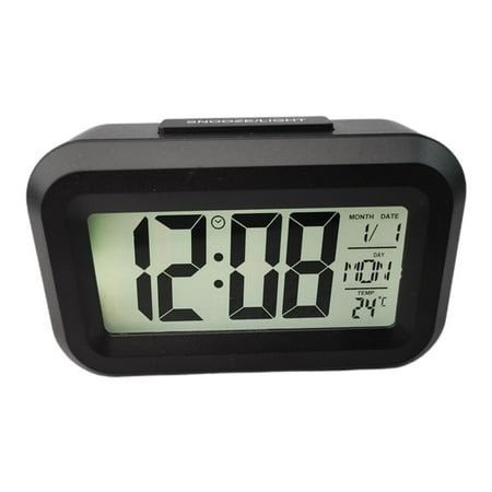 Jahhsay® Alarm Clock Digital Display Battery Operated Snooze Design Night Colors R5O1