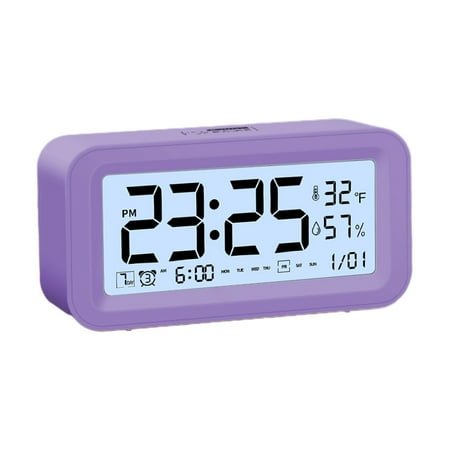 JMYHOAM Digital Electronic Clock LED Display Electronic Clock Stereo Digital Display Snooze Alarm Clock 12/24H Change Countdown Time Digital Clock School Supplies