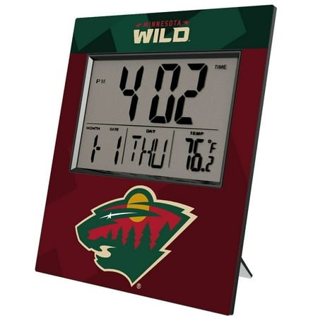 Keyscaper Minnesota Wild Color Block Digital Desk Clock