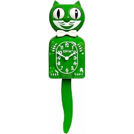 Kit-Cat Klock® Limited Edition Classic Green kit - Iconic Retro Cat Clock with Moving Eyes and Tail, Battery Operated Wall Clock, Made in USA, Perfect for Home Decor, Modern Clock, Unique Gift