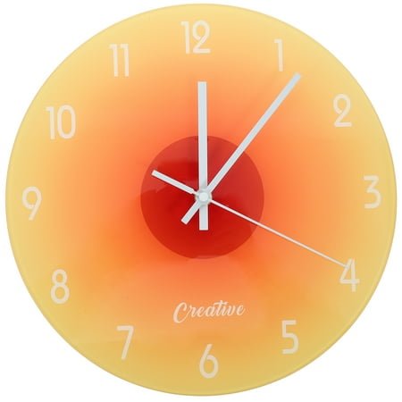 KONTONTY Modern Wall Clocks Glass Clock Multi 1Set