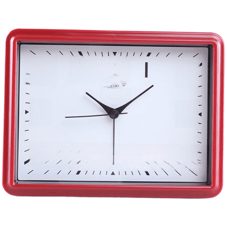 Large Square Silent Alarm Clock with Sweep Second Hand Night Light for Bedroom