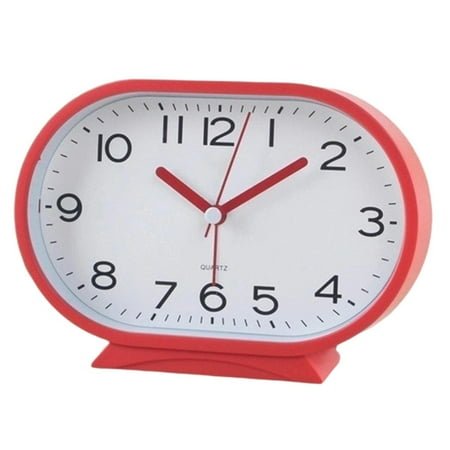 Modern Silent Sweep Second Alarm Clock for Students Large Display Desk Clock