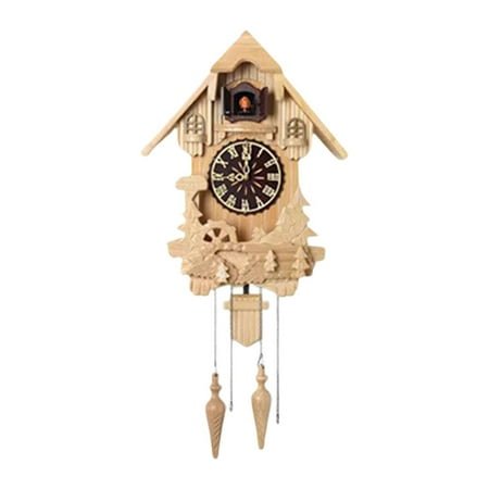 Mornei Wall Cuckoo Clock Decoration Gift Antique Decorative Vintage Pendulum Clock Wall E