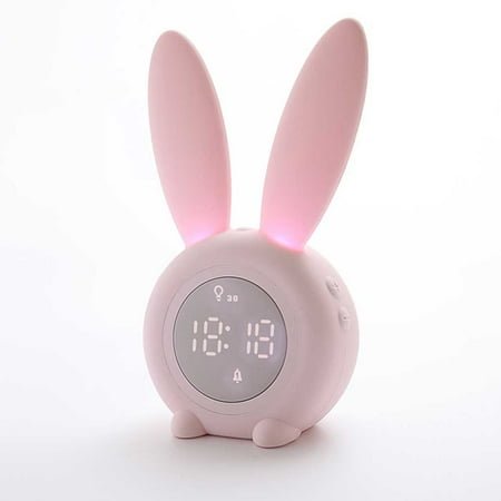 MUSEYA Novelty Alarm Clocks Rabbit Shaped ABS 1Set For Kids Night Time