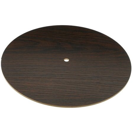 PAMINGONO Wall Clock Dial Wooden Dark Brown 1Set 9.82X9.82X0.39In