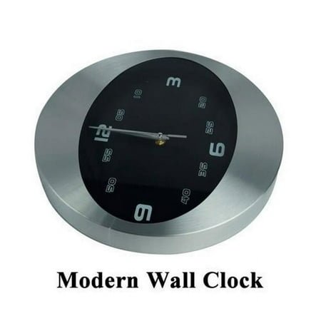 Peterson Artwares CL7030 Modern Reflection Metal Wall Clock, sliver