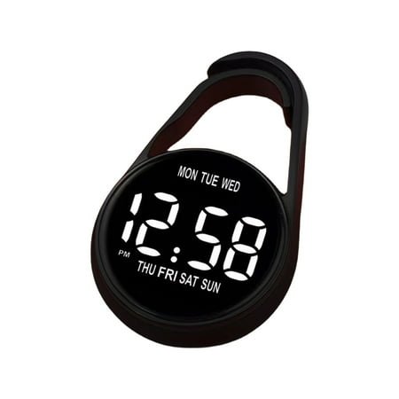Pocket Electronic Digital Clock For Students Includes Touch screens Watch Waterproof Feature Night lights for Student