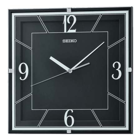 QXA821KRH Wall Clock, Black
