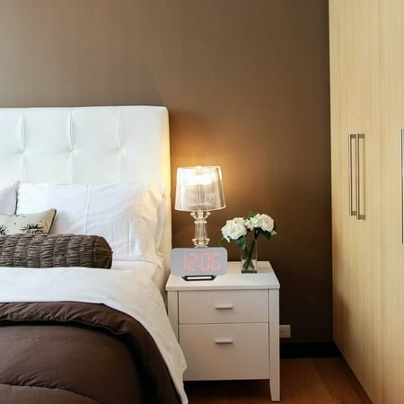 Red LED Alarm Clock with Dual USB Charging Ports Adjustable Brightness Large Display for Timing Use 8.5 x 4.7 x 3.2 inches