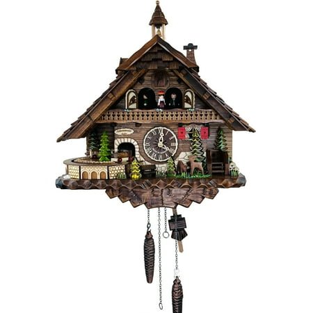 River City Clocks 12 Melody Chalet with Moving Train