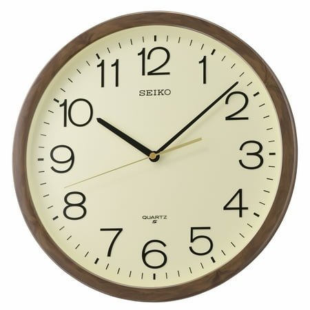 Seiko QXA807BRH Wall Clock, Brown