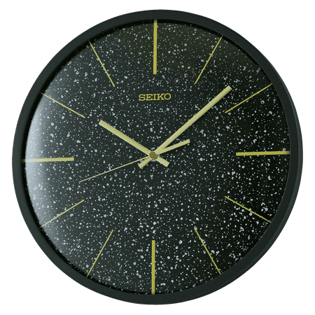 Seiko Taylor Wall Clock, Black