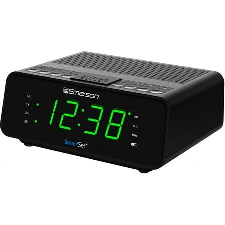 SmartSet Dual Alarm Clock Radio with AM/FM Radio, Dimmer, Sleep Timer and .9 LED Display, CKS1900