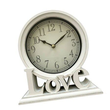 Sophisticated Quiet Desk Clock Retro Love Letter Mantels Clock for Home Decoration and Accurate Timekeeping