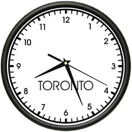 TORONTO TIME Wall Clock world time zone clock office business