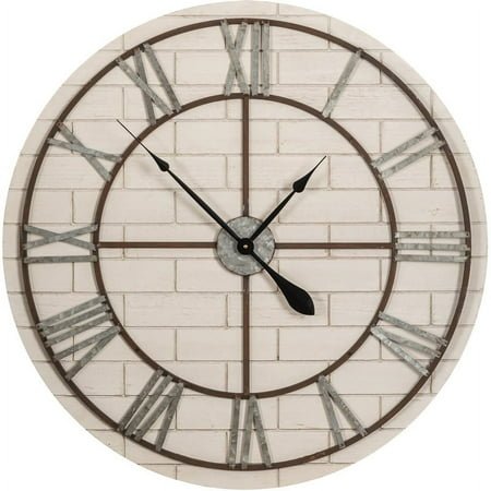 Wall Clock Wood White