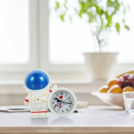 WHAMVOX Black Decorative Digital Clock Alarm Vintage Home Office Child Blue