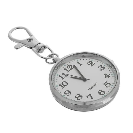 WHAMVOX Clear Number Pocket Watch For Nurses And Students Key Fob Hanging Clock For Daily Use Vintage Style Pendant Pocket Watch Accessory