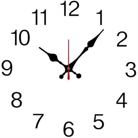 Wooden Round 10-Inch Silent Non-Tick Modern White Wall Clock Battery Powered
