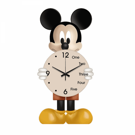 YOSENING Mickey_Mouse Cartoon Anime Clock Desktop Clocks Creative Living Room Dining Room Decoration Children's Room Clock Gifts QQH624-2505