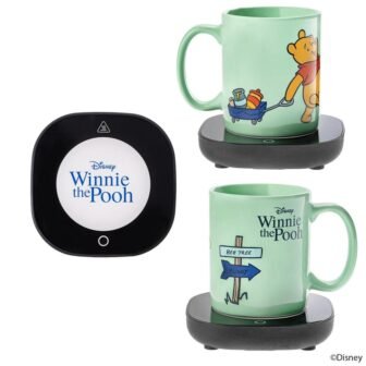 Disney Winnie the Pooh Green Single Cup Coffee Mug with Mug Warmer