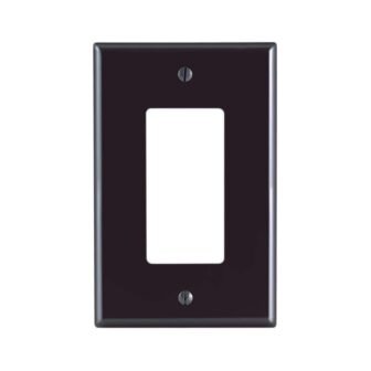 1-Gang Brown Decora/Rocker Nylon Midway/Midsize Wall Plate (1-Pack) PJ26