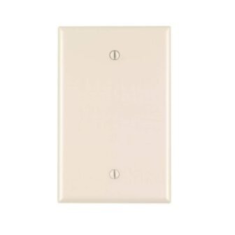 1-Gang Light Almond Blank Plate Nylon Midway/Midsize Wall Plate (1-Pack) PJ13-T