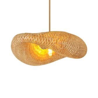 1 Light Bamboo Pendant Light