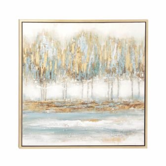 1 Panel Tree Framed Wall Art with Gold Frame 39 in. x