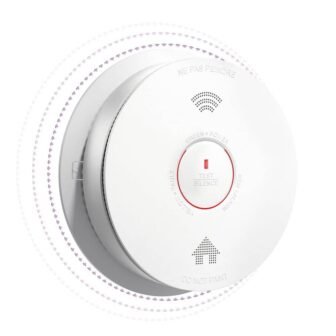 10-Year Battery Powered Wireless Interconnected Smoke and Carbon Monoxide Detector with Voice...