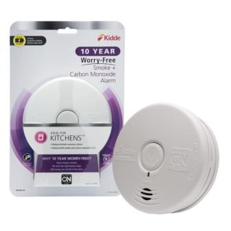 10-Year Worry Free Smoke & Carbon Monoxide Detector, Lithium Battery Powered with...