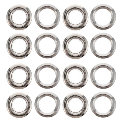 100 Pcs Silver Brass Curtain Buttonhole Grommet Curtains Rods Eyelet Ring