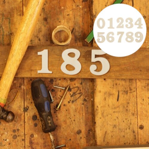 100 Pcs Wooden Letters Digital Clock DIY Craft Number 3d Mini Decor Clocks