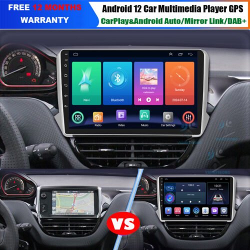 10.1" Car Stereo For Peugeot 2008 2013-2020 Touch Screen Car Stereo GPS Navigatore