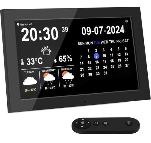 10.1 Inch WiFi Smart Electronic Digital Desk Office Calendar w Clock & More -New