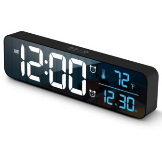 10.4 in. x 1.5 in. x 2.8 in. Black and Bule Digital...
