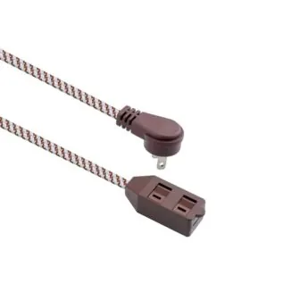 10 ft. 16 Gauge/2 Brown Braided Extension Cord (1 Pack)