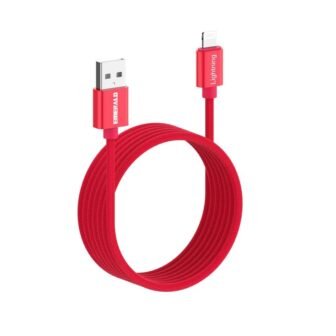 10 ft. Braided Cable Lighting to Standard USB Charging Cable for iPhone...