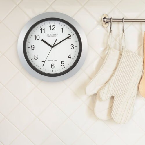 10 Inch Radio-controlled Atomic Analog Wall Clock Manual Setting Living Room New