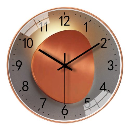10inch Wall Clock Noiseless Home Improvement Anti-fog Mirror Surface Home Clock