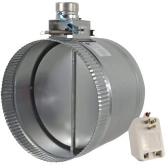 10 in. Motorized Adjustable Damper Closed