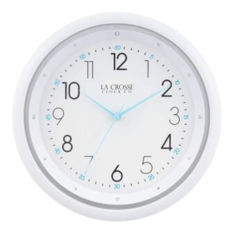10 in. Night Vision Quartz Analog Wall Clock with Sweeping Hand Movement