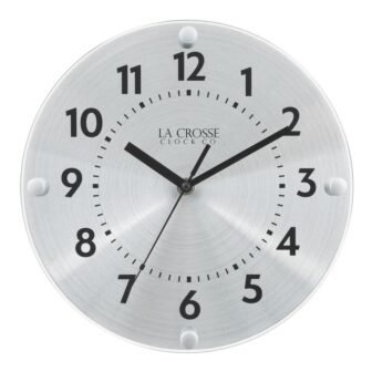 10 In. Orion Metal Analog Quartz Wall Clock with Silent Movement