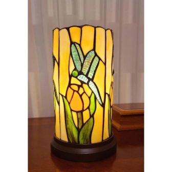 10 in. Tiffany Style Dragonfly Mini Table Lamp