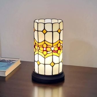 10 in. Tiffany Style Floral Mini Table Lamp