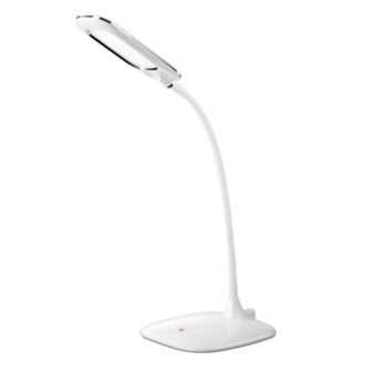 10 in. White LED Desk Lamp with 3 Level Brightness and Touch...